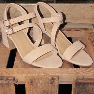 Velvet strappy sandal